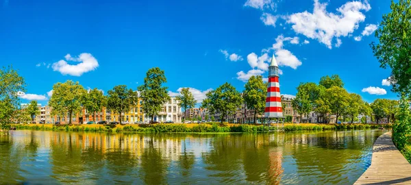 Leuchtturm auf dem Valkenberg bei Breda, Niederlande — Stockfoto