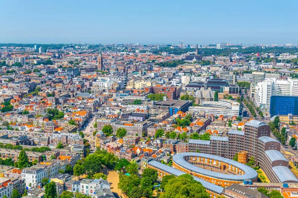 Vista aérea del casco antiguo de La Haya, Países Bajos — Foto de Stock