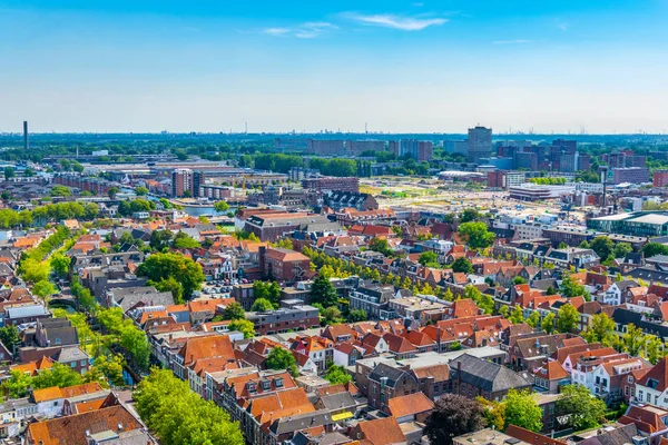 Vista aérea de Delft, Países Bajos — Foto de Stock