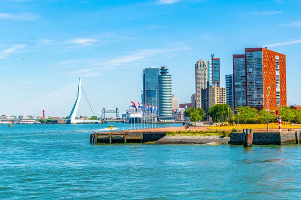 Hollanda Amerika hattı ve Rotterdam, Netherl diğer gökdelenler — Stok fotoğraf