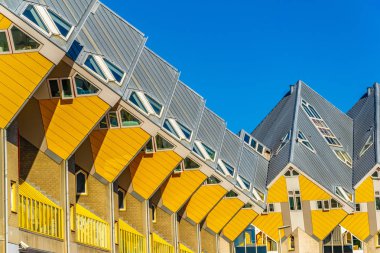 Ünlü küp evler Rotterdam, Hollanda