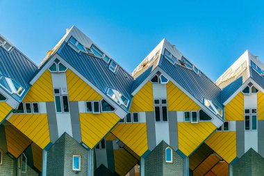 Ünlü küp evler Rotterdam, Hollanda