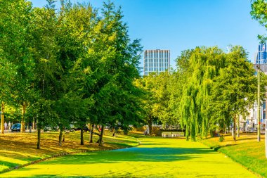 Rotterdam, Hollanda 'daki Westersingel kanalı