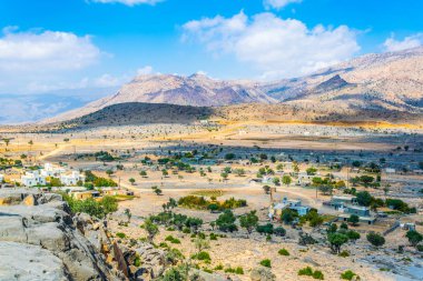 Umman'da Jebel Shams dağının manzarası.