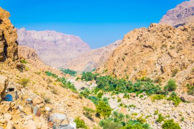 Umman'daki Wadi Tiwi, turqoise suyu, kıyılarında yetişen yemyeşil palmiyeler ve dik yamaçları olan derin bir geçiti birleştiren bir doğa harikasıdır..