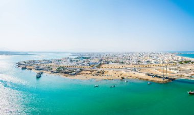 Umman kenti Sur havadan görünümü.