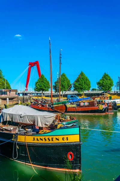 Veduta del vecchio porto di Rotterdam, Paesi Bassi — Foto Stock