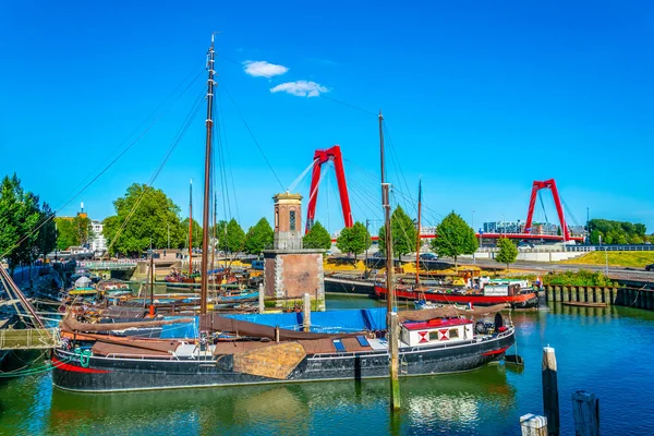 Veduta del vecchio porto di Rotterdam, Paesi Bassi — Foto Stock