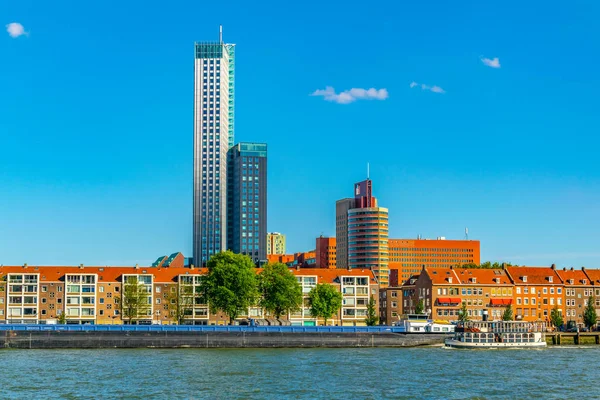 Skyscrapers in the financial center of Rotterdam, Netherlands — Stock Photo, Image