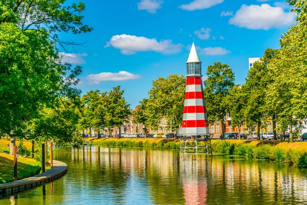 Leuchtturm auf dem Valkenberg bei Breda, Niederlande — Stockfoto