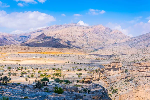 Με θέα στο βουνό Jebel με μαξιλάρια στο Ομάν. — Φωτογραφία Αρχείου