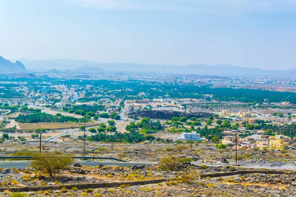 Luchtfoto van de Al Hamra stad in Oman. — Stockfoto