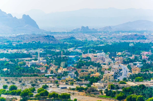 Vista aérea de la ciudad de Al Hamra en Omán . — Foto de Stock