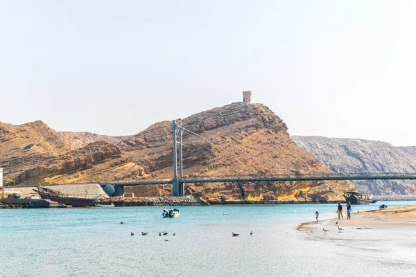 A ponte Khor Al Batah em Sur, Omã — Fotografia de Stock