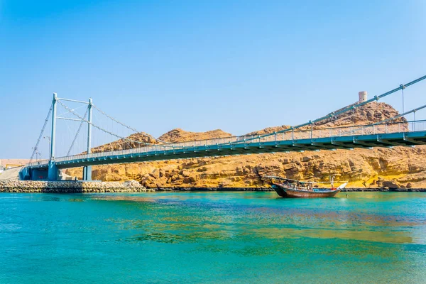 A ponte Khor Al Batah em Sur, Omã — Fotografia de Stock