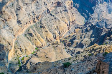 Umman'daki Jebel Shams Dağı'nda 