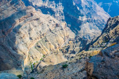 Umman'daki Jebel Shams Dağı'nda 