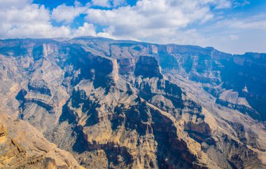 Umman'daki Jebel Shams Dağı'nda 