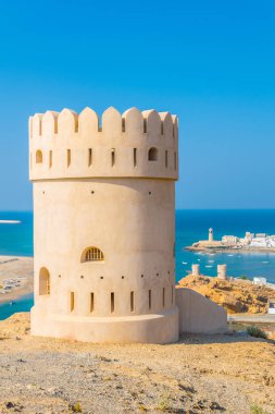 Sur, Umman yakınlarındaki Al Ayjah bir gözetleme kulesi görünümü.