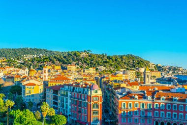 Kale tepe ile Nice havadan görünümü, Fransa