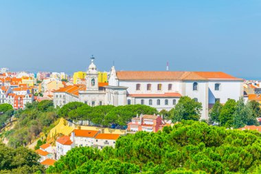 Convent da graca, Portekiz dahil Lizbon havadan görünümü.