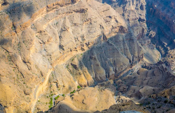 View of "the grand canyon of middle east" at the Jebel Shams mountain in Oman — Stock Photo, Image