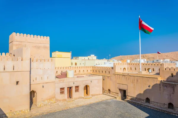 Vista da fortaleza em Al Ayjah em Omã . — Fotografia de Stock