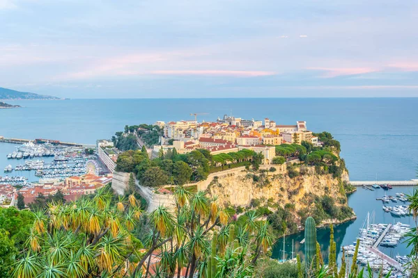 Vue aérienne de la vieille ville de Monaco — Photo