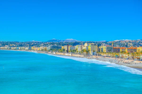 Wybrzeże Nicei, Francja — Zdjęcie stockowe