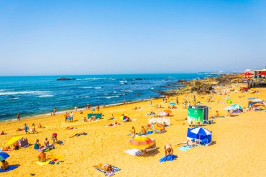 Porto yakınlarındaki Carneiro ve dos ingleses plajları, Portekiz.