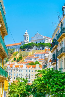 Lizbon'daki manastır da graca manzarası, Portekiz.