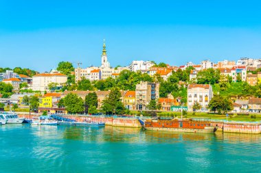 Belgrad, Sırbistan'da Sava nehir kenarı görünümü
