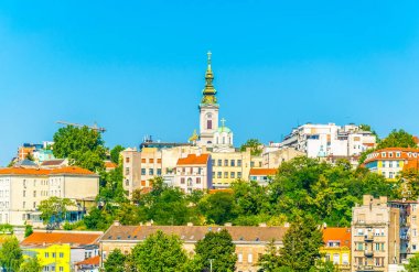 Belgrad, Sırbistan'da Sava nehir kenarı görünümü