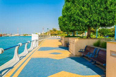 Corniche görünümü - Abu Dabi, Bae gezinti