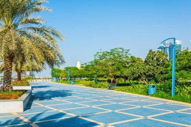 Corniche görünümü - Abu Dabi, Bae gezinti