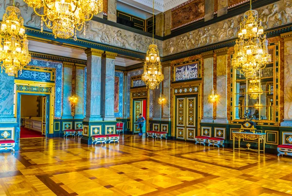 COPENHAGEN, DENMARK, AUGUST 20, 2016: View of the interior of the Christiansborg Slot Palace in Copenhagen, Denmark — Stock Photo, Image