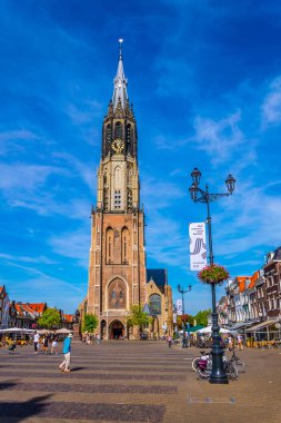 Delft, Hollanda, 6 Ağustos 2018: Nieuwe Kerk 