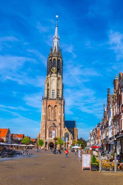Delft, Hollanda, 6 Ağustos 2018: Nieuwe Kerk 