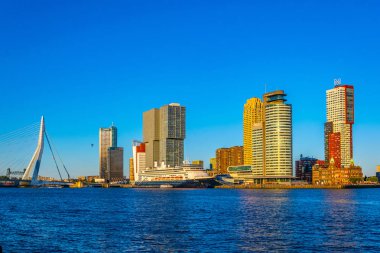 Rotterdam, Hollanda, 5 Ağustos 2018: Hollanda Amerika hattı ve