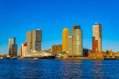 Rotterdam, Hollanda, 5 Ağustos 2018: Hollanda Amerika hattı ve