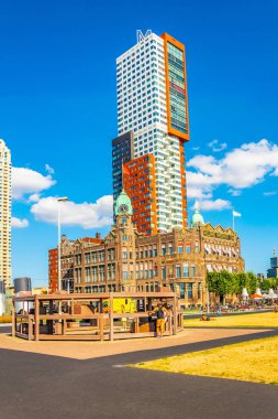 Rotterdam, Hollanda, 5 Ağustos 2018: Hollanda Amerika hattı ve