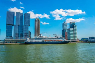 Rotterdam, Hollanda, 5 Ağustos 2018: Hollanda Amerika hattı ve