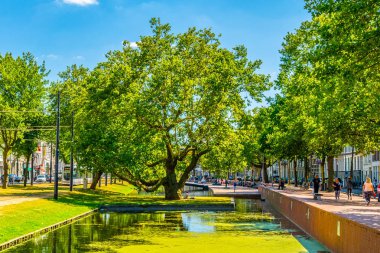 Rotterdam, Hollanda, 5 Ağustos 2018: Westersingel channel in 