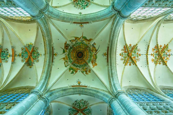 BREDA, NETHERLANDS, AUGUST 5, 2018: Interior of Grote Kerk in Br — Stock Photo, Image