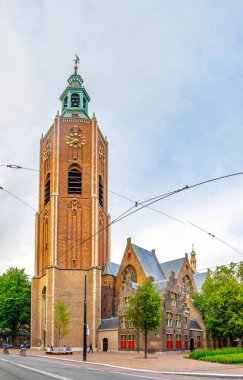 Lahey, Hollanda, 7 Ağustos 2018: Lahey'deki Saint Jacob kilisesi, Hollanda