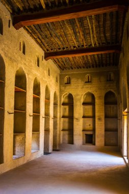 Bahla, Umman, 31 Ekim 2016: Ad Dakhiliya'daki Bahla Fort'un İçişleri, Umman.