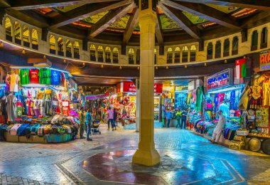MUSCAT, OMAN, NOVEMBER 1, 2016: View of the Muttrah souq in Muscat, Oman.