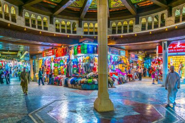 MUSCAT, OMAN, NOVEMBER 1, 2016: View of the Muttrah souq in Muscat, Oman.