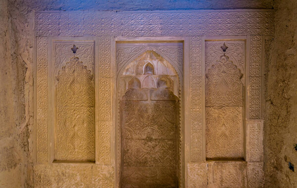 BAHLA, OMAN, OCTOBER 31, 2016: Interior of the Bahla Fort in Ad Dakhiliya, Oman.