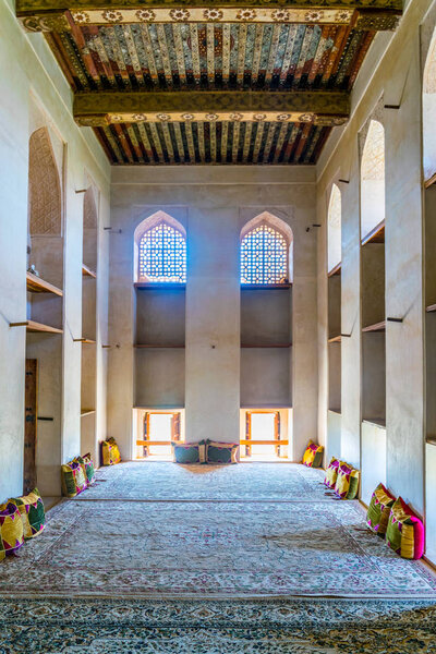JABREEN, OMAN, OCTOBER 31, 2016: Interior of the Jabreen Fort in Oman.